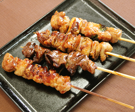タレ味の焼き鳥・つくね